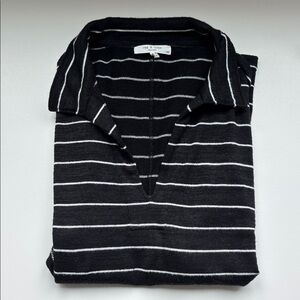 Rag & Bone Black and White Striped Top